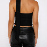 Helga | Minimalistisches Sommer-Style ärmelloses Neckholder Top