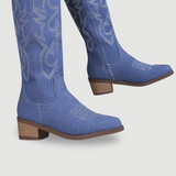 Kesha | Cowboy-Boots aus Denim