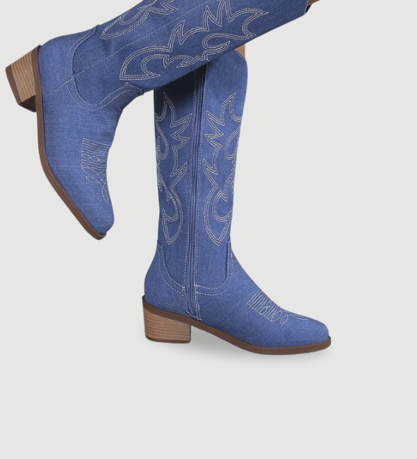 Kesha | Cowboy-Boots aus Denim