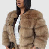 Lacy | Hochwertige Kunstfell-Jacke – Edles Design für Eleganz und Komfort Zendoo.de