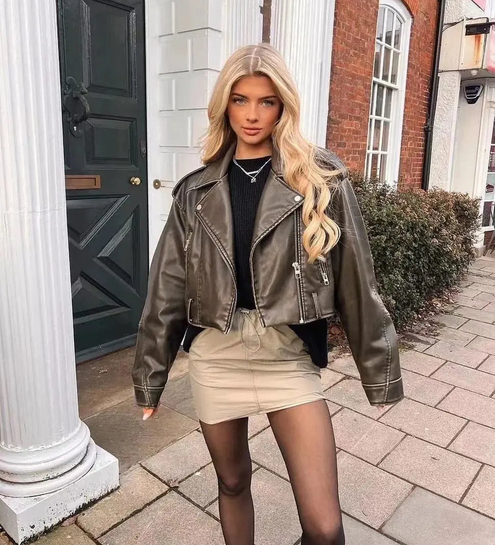 Jenne | Übergroße Kunstlederjacke Zendoo.de