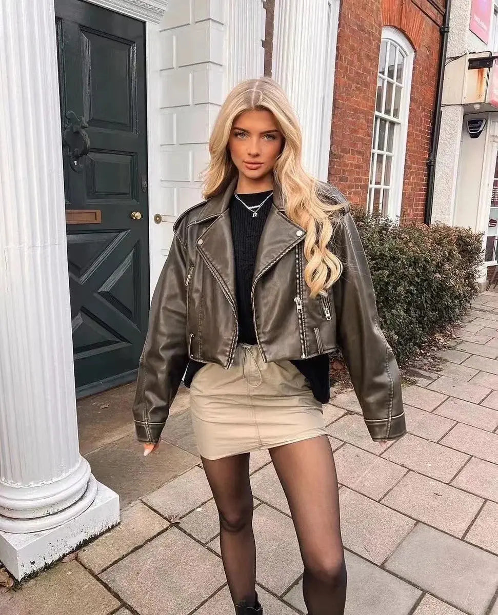 Jenne | Übergroße Kunstlederjacke Zendoo.de