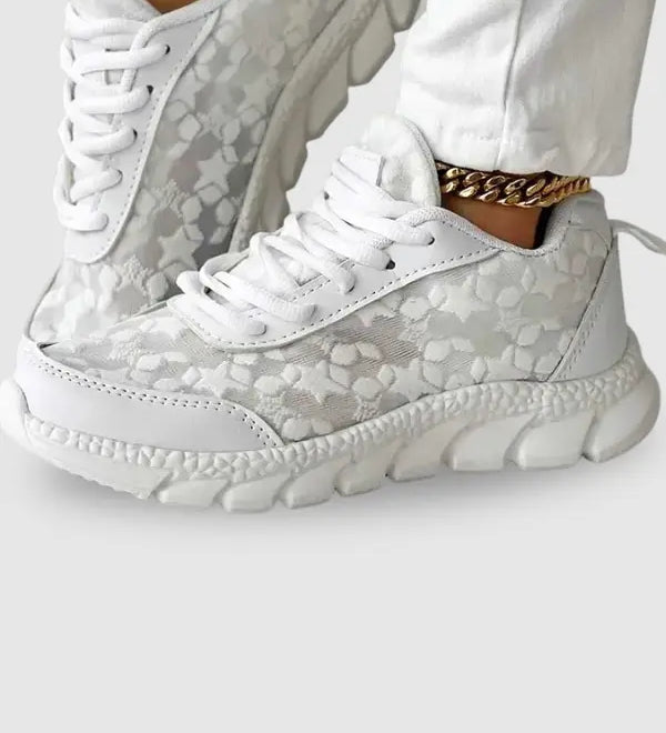 Lena | Atmungsaktive Turnschuhe mit runder Kappe und Schnürsenkeln Zendoo.de