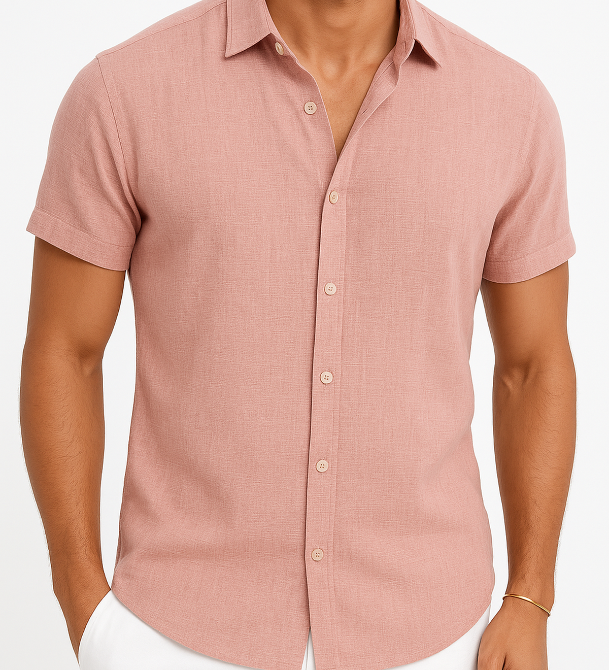 Kurzarm Sommerhemd mit modernem Kragen und klassischem Schnitt für stilvolle Outfits