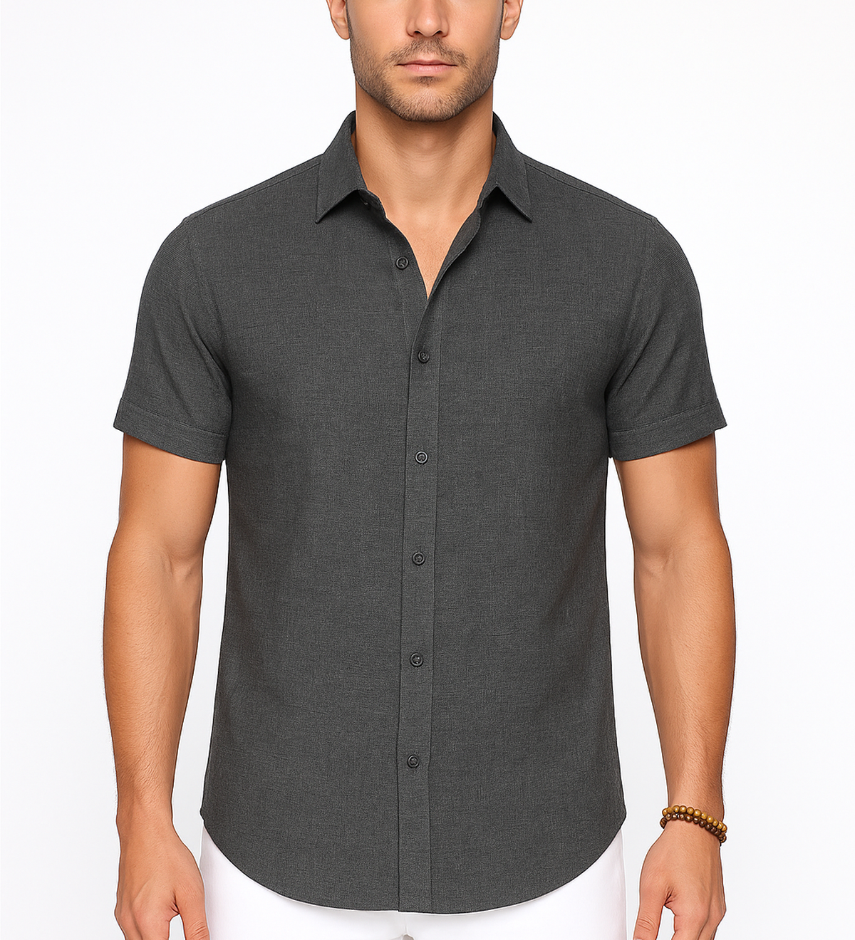 Kurzarm Sommerhemd mit modernem Kragen und klassischem Schnitt für stilvolle Outfits