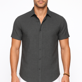 Kurzarm Sommerhemd mit modernem Kragen und klassischem Schnitt für stilvolle Outfits