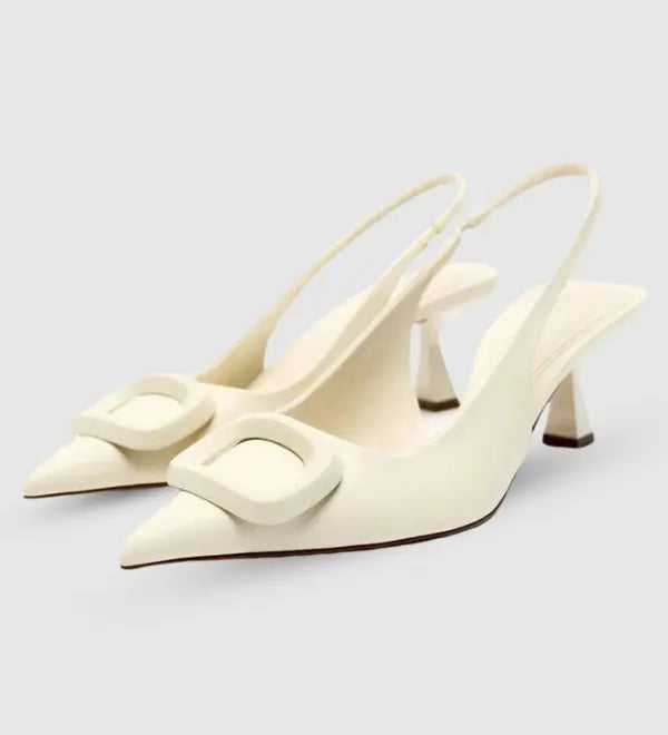 Luca | Weiße Gala-Pumps mit Absatz Zendoo.de