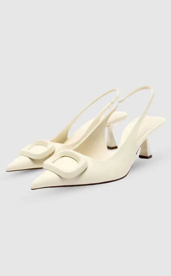 Luca | Weiße Gala-Pumps mit Absatz Zendoo.de