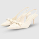 Luca | Weiße Gala-Pumps mit Absatz Zendoo.de