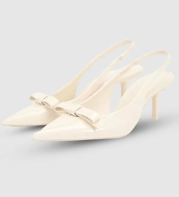 Luca | Weiße Gala-Pumps mit Absatz Zendoo.de