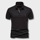 Noah | Slim Fit Klassisches Poloshirt mit sportlichem Kragen-Detail