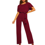 Eleganter Jumpsuit mit Taillengürtel – Figurbetont & Stilvoll