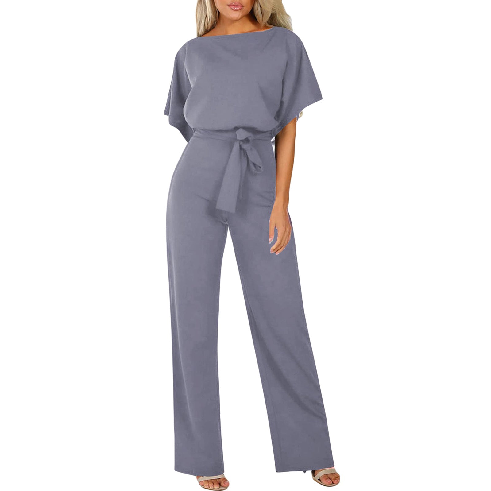 Eleganter Jumpsuit mit Taillengürtel – Figurbetont & Stilvoll