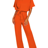 Eleganter Jumpsuit mit Taillengürtel – Figurbetont & Stilvoll