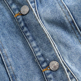 Jade | Patchwork-Jacke mit Denim- und Nylon-Elementen – Lässig und individuell