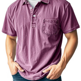 Vintage Polo Shirt mit Brusttasche – Lässiger Herren Style