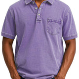 Vintage Polo Shirt mit Brusttasche – Lässiger Herren Style