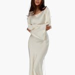 Sophie | Langärmliges Maxikleid – Fließender Schnitt für Eleganz und Komfort Zendoo.de