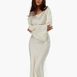 Sophie | Langärmliges Maxikleid – Fließender Schnitt für Eleganz und Komfort Zendoo.de