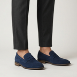 Herren Wildleder Loafer mit Penny-Riemen