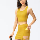 Liora | Sportlicher Minirock mit Seitentasche & Strappy-Detail