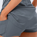 Alina | Sportlich geschnittenes graues Tenniskleid