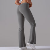 Figurbetonte Flared Fitnesshose mit Hohem Bund – Formende Sportleggings für Training und Alltag