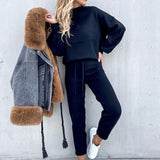 Damen Zweiteiler Lounge Set mit modernem Komfort-Look