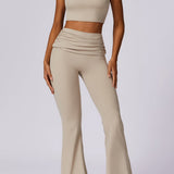 Elvira | High-Waist Leggings mit gerafftem Bund