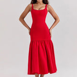 Evelyn | Elegantes Rüschen-Maxikleid für stilvolle Anlässe