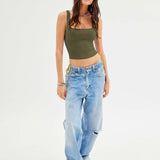 Ines | Trendiges Geripptes Tank-Top für Damen