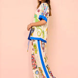 Ulrica | Schickes zweiteiliges bedrucktes Co-Ord Set