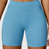 Iliane | Einfarbige Nahtlose Fitness-Shorts