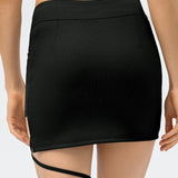 Selina | Sportlicher Minirock mit Schnürdetail