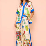 Ulrica | Schickes zweiteiliges bedrucktes Co-Ord Set