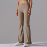Figurbetonte Flared Fitnesshose mit Hohem Bund – Formende Sportleggings für Training und Alltag