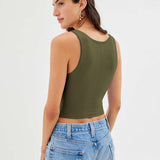 Ines | Trendiges Geripptes Tank-Top für Damen