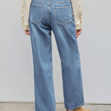 Trendige Wide-Leg Jeans mit geradem Schnitt und modernem Design