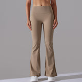 Figurbetonte Flared Fitnesshose mit Hohem Bund – Formende Sportleggings für Training und Alltag