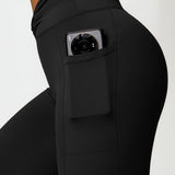 Elena | High-Waist Bootcut Leggings mit Taschen