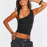 Odilia | Chic Ein-Schulter-Ausschnitt Tank Top