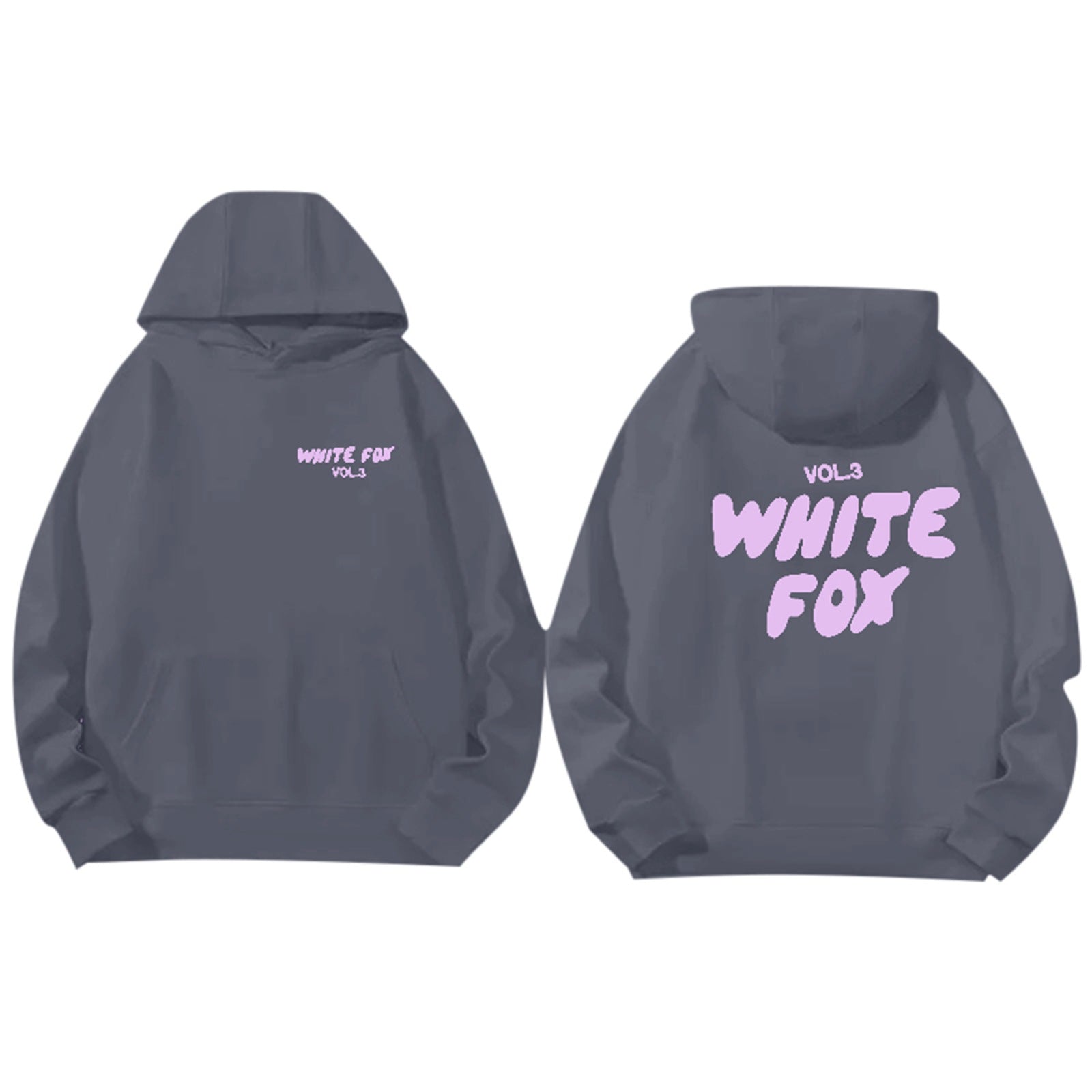 Kapuzenpullover "White Fox Vol.3“ – Lässiger Hoodie im Streetwear-Stil