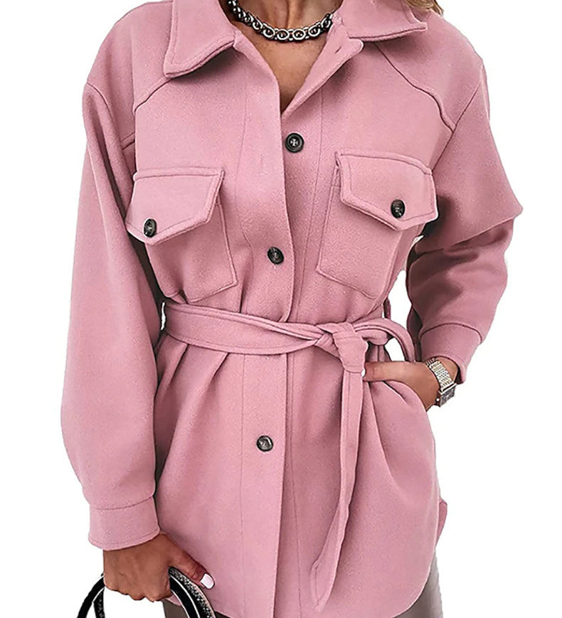 Sille Gürtel-Mantel – Eleganter Übergangsmantel mit Taillengürtel