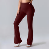 Figurbetonte Flared Fitnesshose mit Hohem Bund – Formende Sportleggings für Training und Alltag