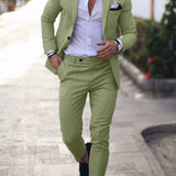 Eleganter Herrenanzug Zweiteilig – Schmal geschnittenes Sakko mit Hose für Business und besondere Anlässe