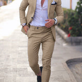 Eleganter Herrenanzug Zweiteilig – Schmal geschnittenes Sakko mit Hose für Business und besondere Anlässe