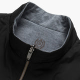 Luka | Schlank geschnittene Bodywarmer Schwarze Zip up Weste