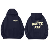 Kapuzenpullover "White Fox Vol.3“ – Lässiger Hoodie im Streetwear-Stil