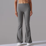 Figurbetonte Flared Fitnesshose mit Hohem Bund – Formende Sportleggings für Training und Alltag