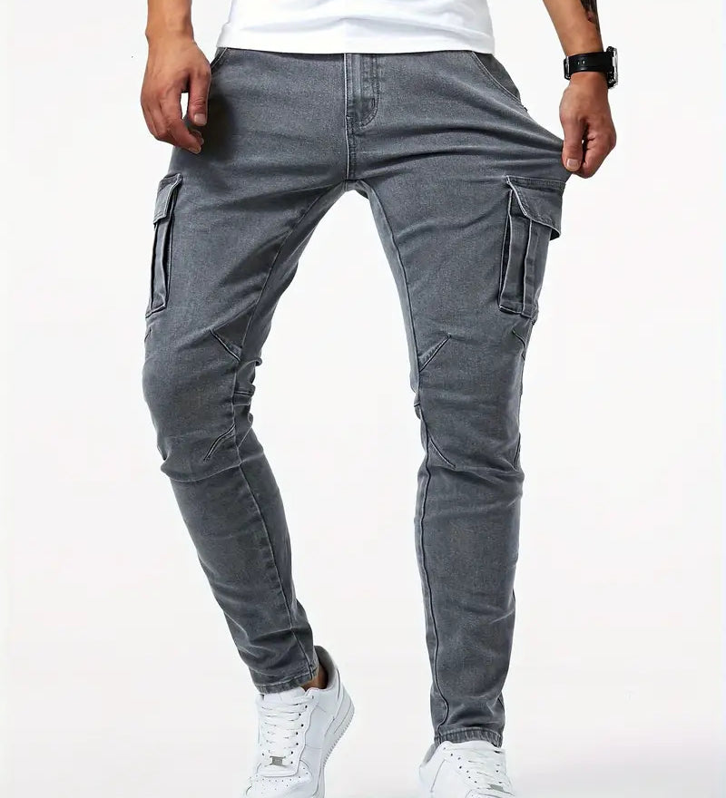 Schlanke Cargo Hose mit modernem Schnitt für urbane Outfits